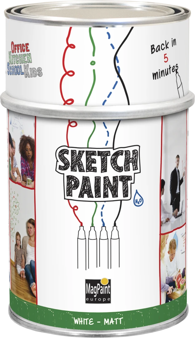 Sketchpaint popisovateľná farba biela