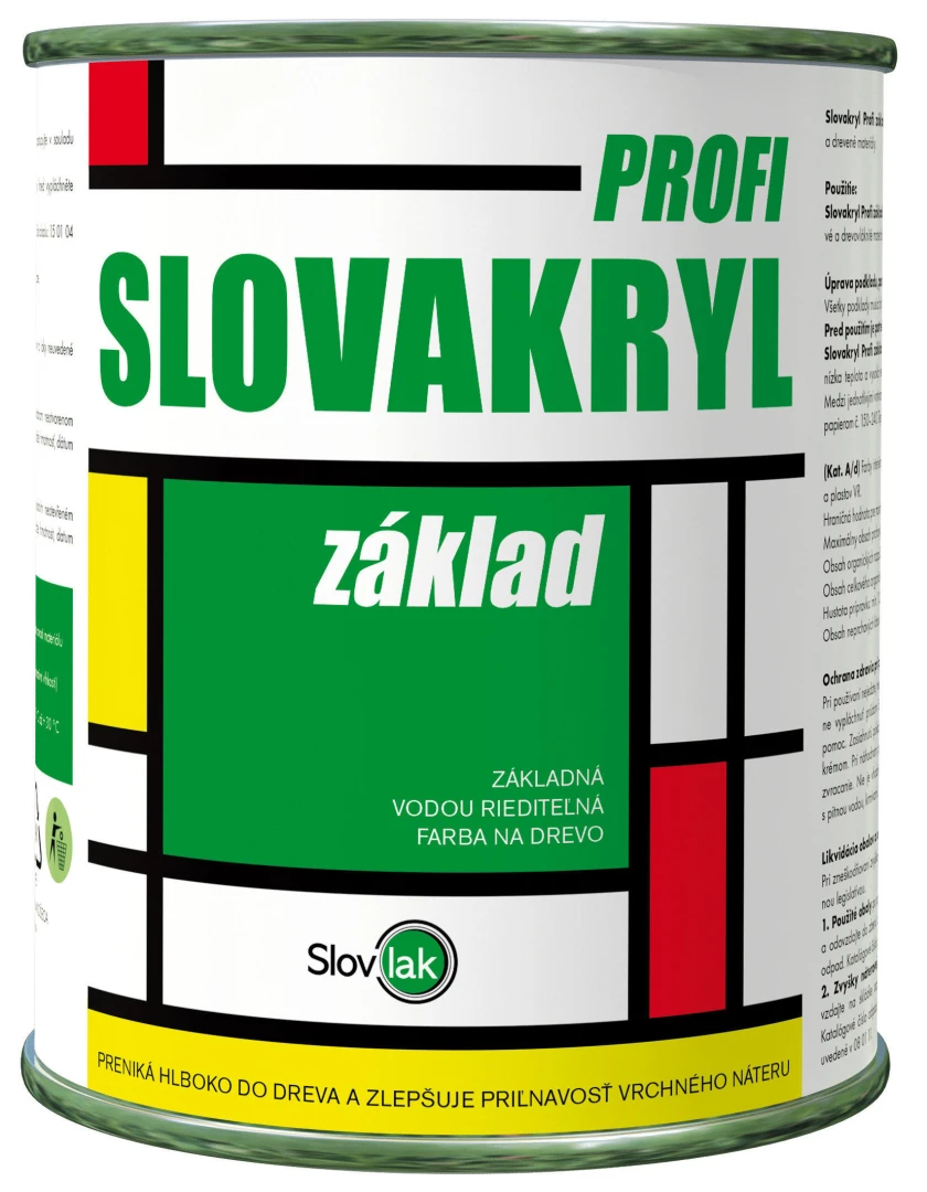 Slovakryl PROFI základ - farba na drevo
