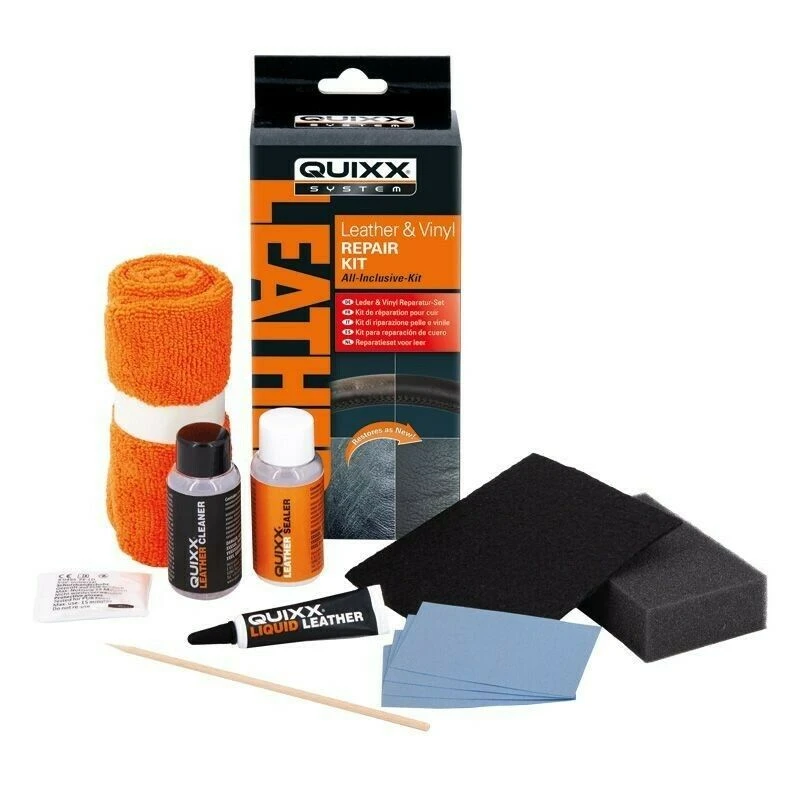 Quixx Leather & Vinyl Repair Kit Black Sada na opravu kože a vinylu
