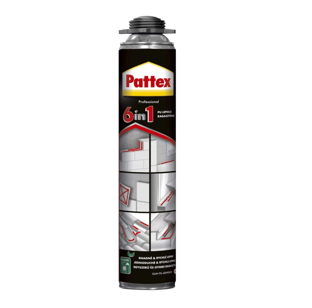 Pattex PU lepidlo 6v1 pištoľové 750 ml