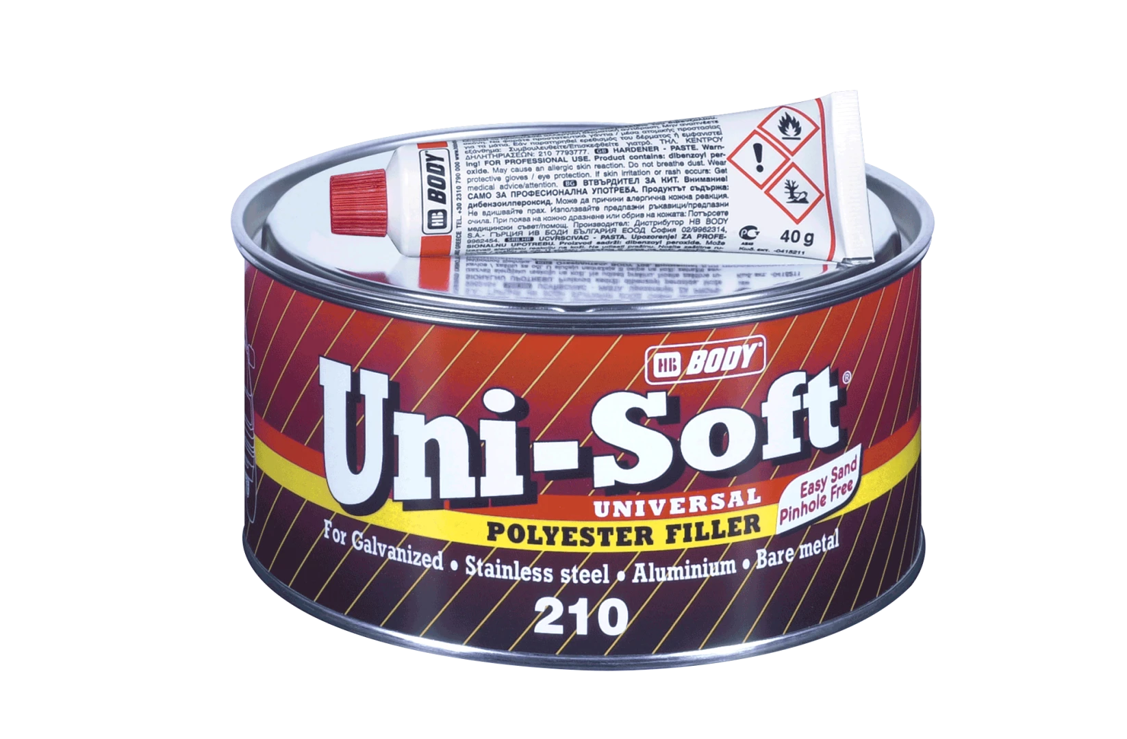 Body 210 UNI-soft Tmel na kov