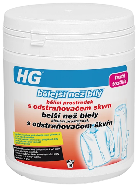 HG365 belší než biely bieliaci prostriedok s odstraňovačom škvŕn