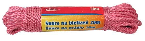 Šnúra na prádlo točená 20m PP