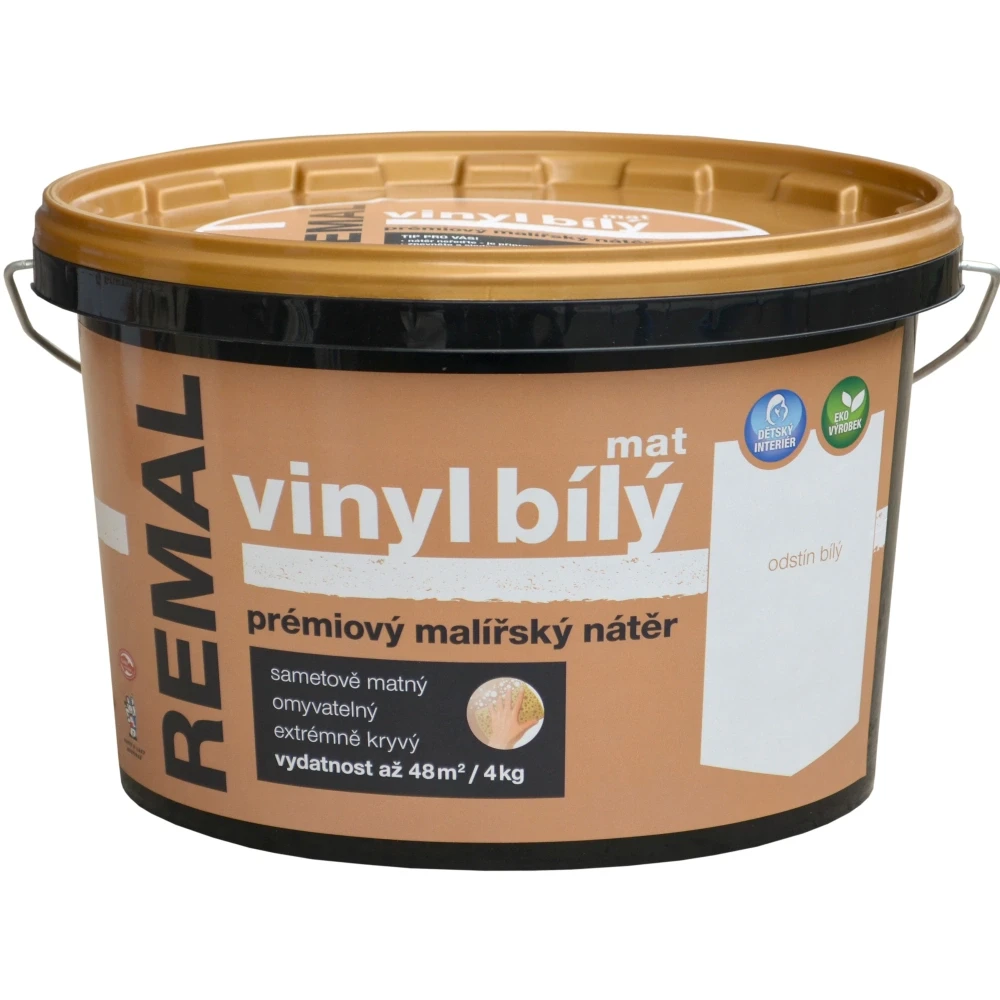 REMAL Vinyl, umývateľná maliarska farba