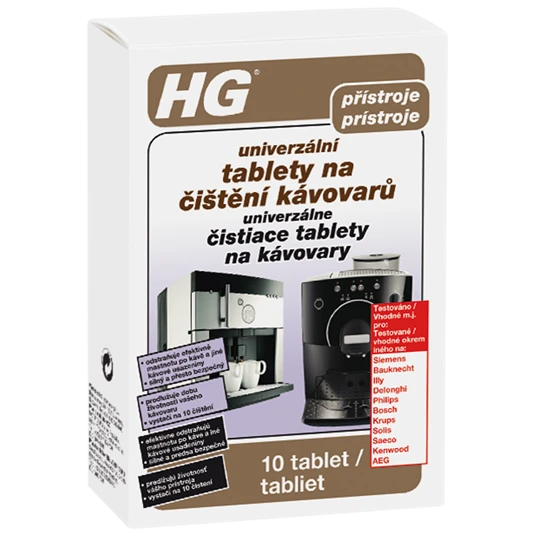 HG637 univerzálne čistiace tablety na kávovary