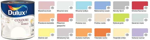rôzne odtiene farieb dulux