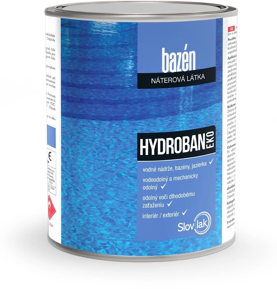 Hydroban EKO syntetická náterová hmota na bazény