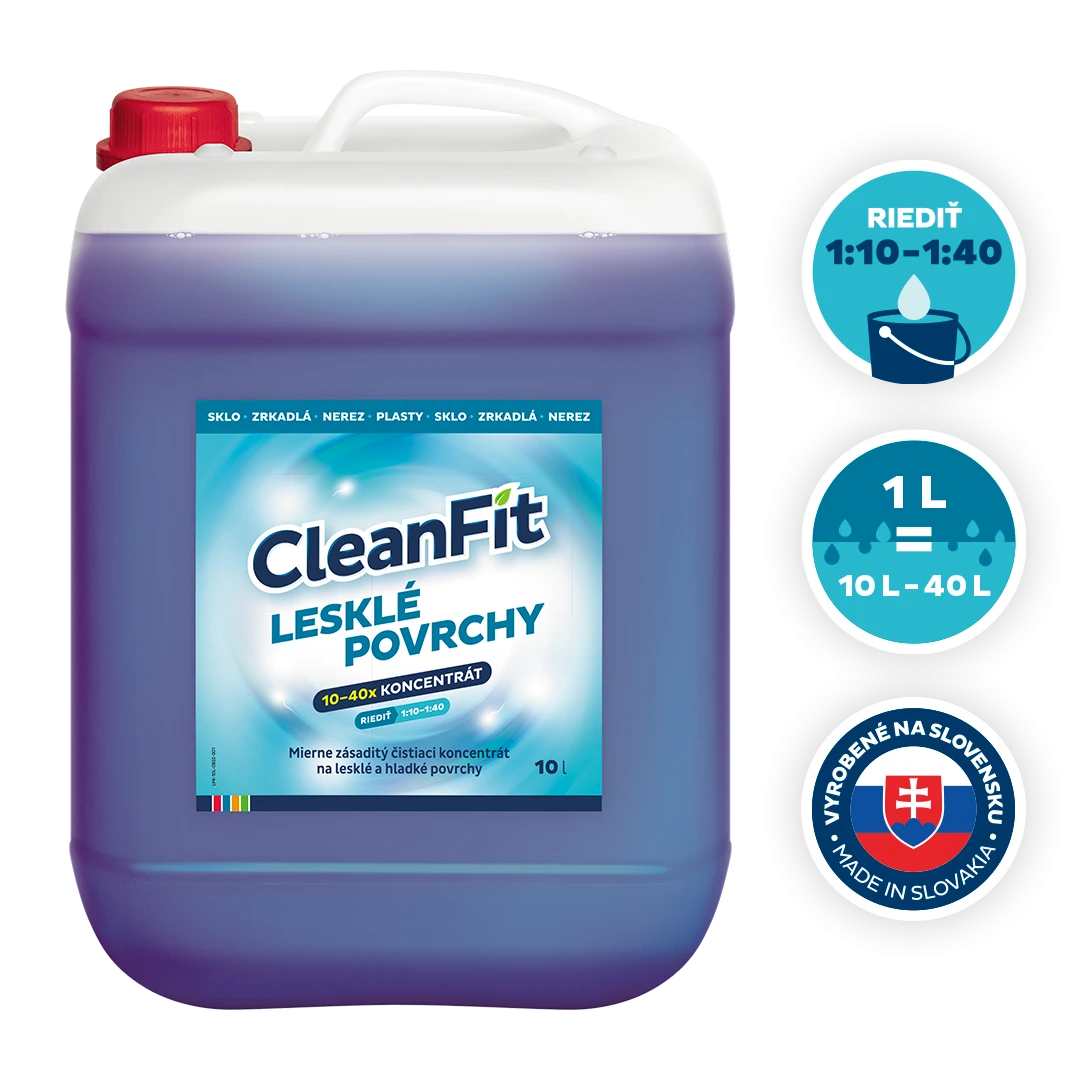 CleanFit Lesklé povrchy 10-40x koncentrát