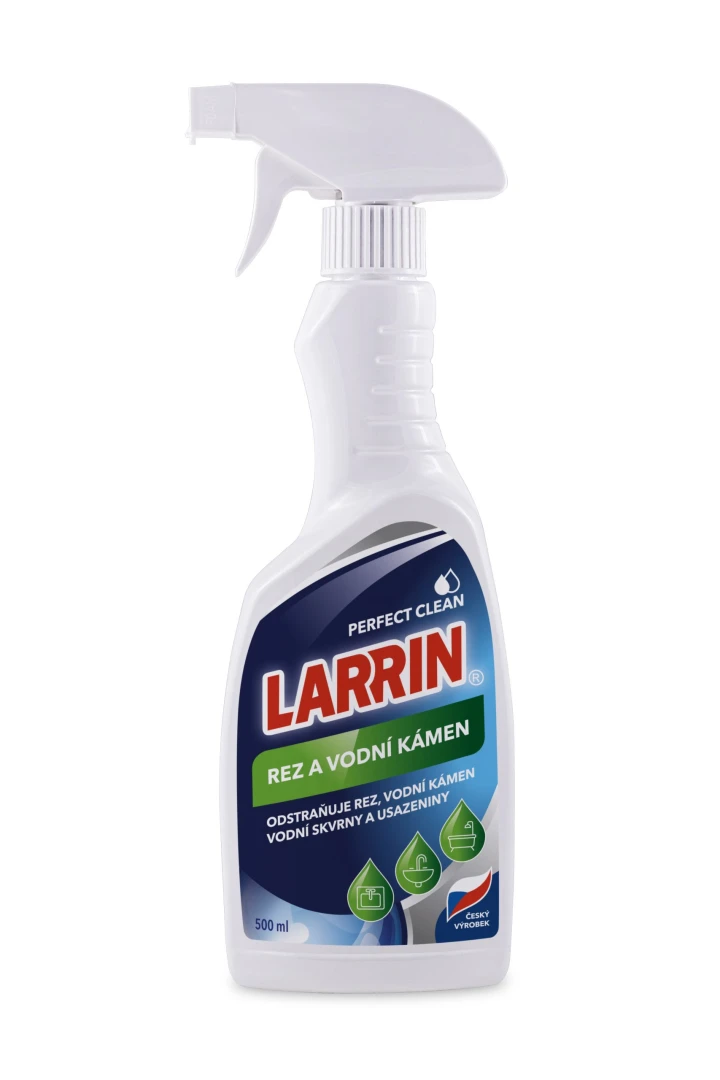 Larrin na hrdzu a vodný kameň