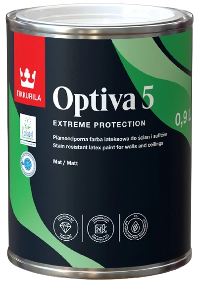 Tikkurila OPTIVA 5 MATT - umývateľná farba