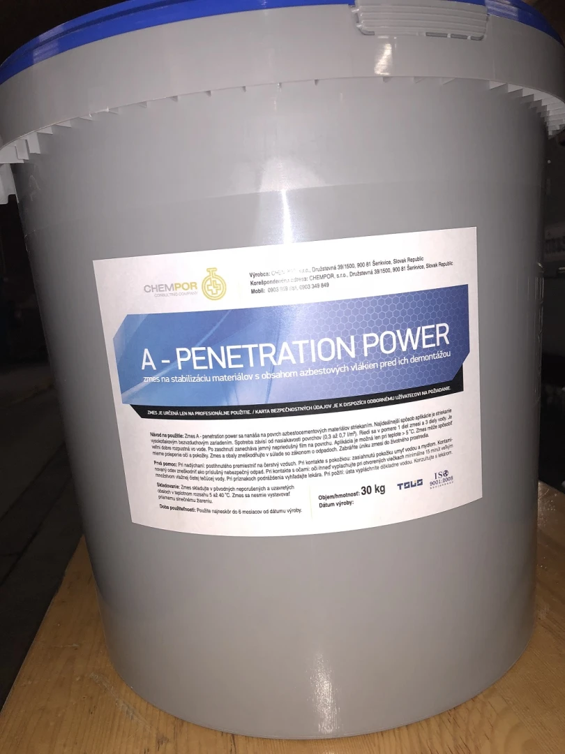 Chempor A-penetration power stabilizácia azbestu