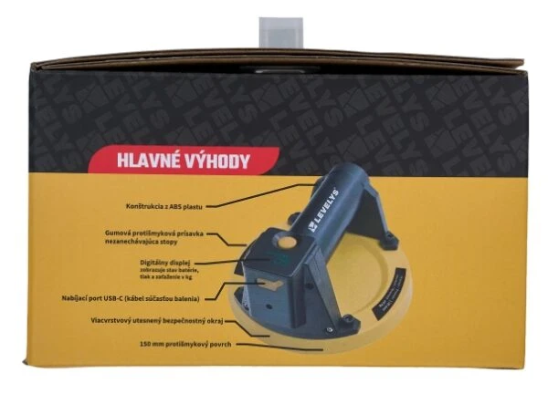 LEVELYS Prísavka automatická MINI AKU-60 do 60kg