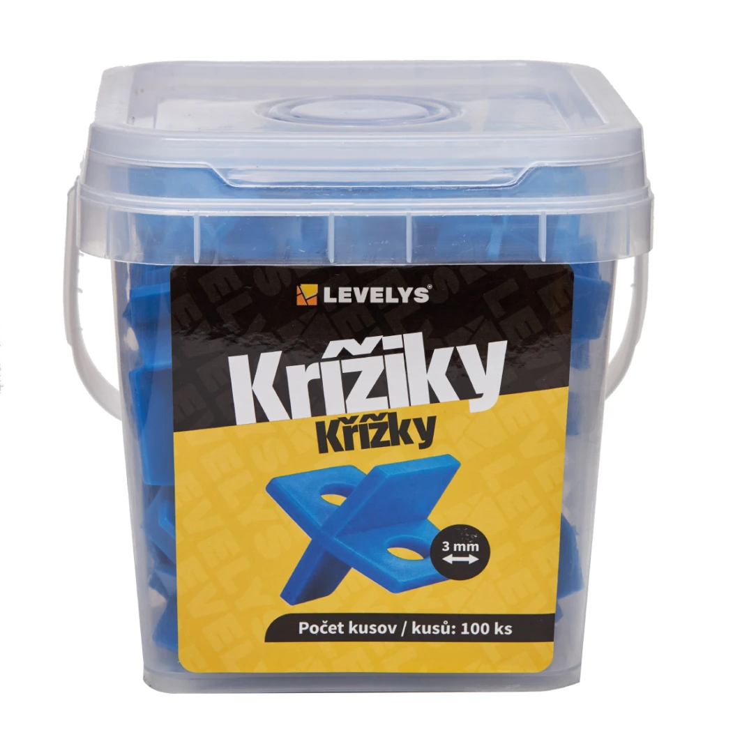 LEVELYS Krížiky na dlažbu a obklady 3 mm - 100ks