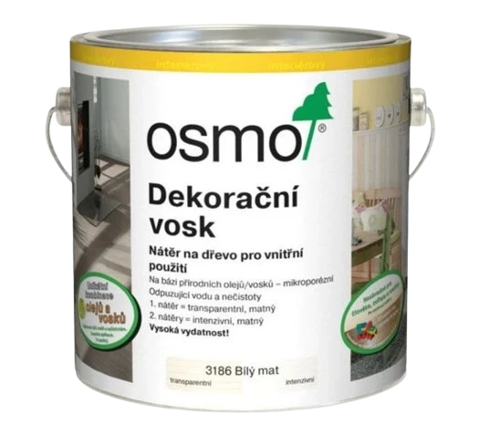Biele vosky na drevo