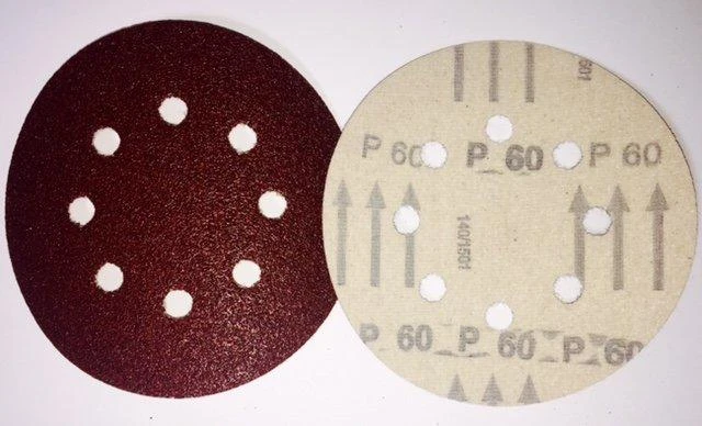 Brúsny kruhový výsek so suchým zipsom 8D 125mm