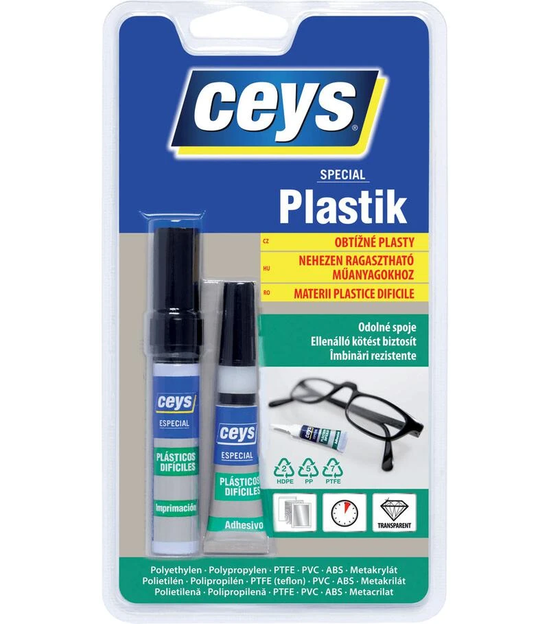 Ceys Lepidlo na obtiažné plasty