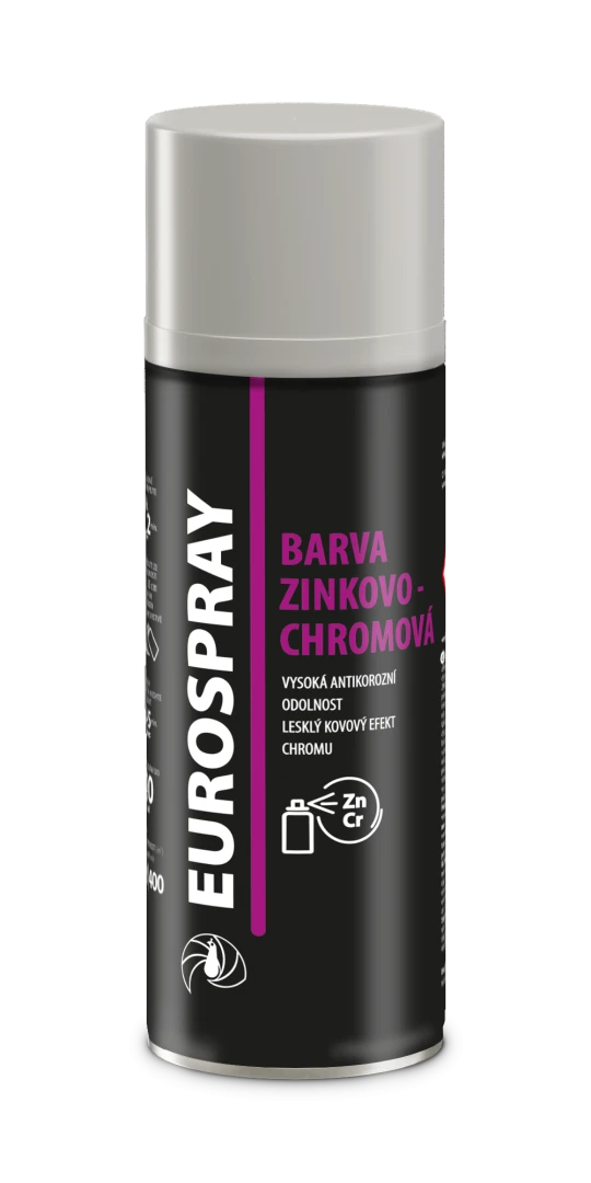 EUROSPRAY AC705 BARVA ZINKOVO-CHROMOVÁ 3v1, antikorózny sprej