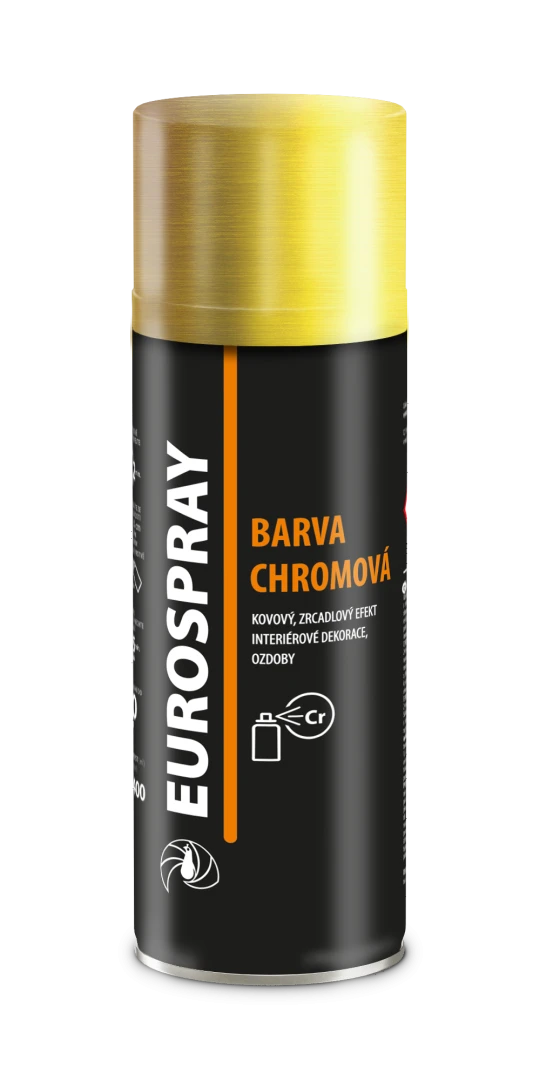 EUROSPRAY AC741 BARVA CHROMOVÁ sprej chróm efektom