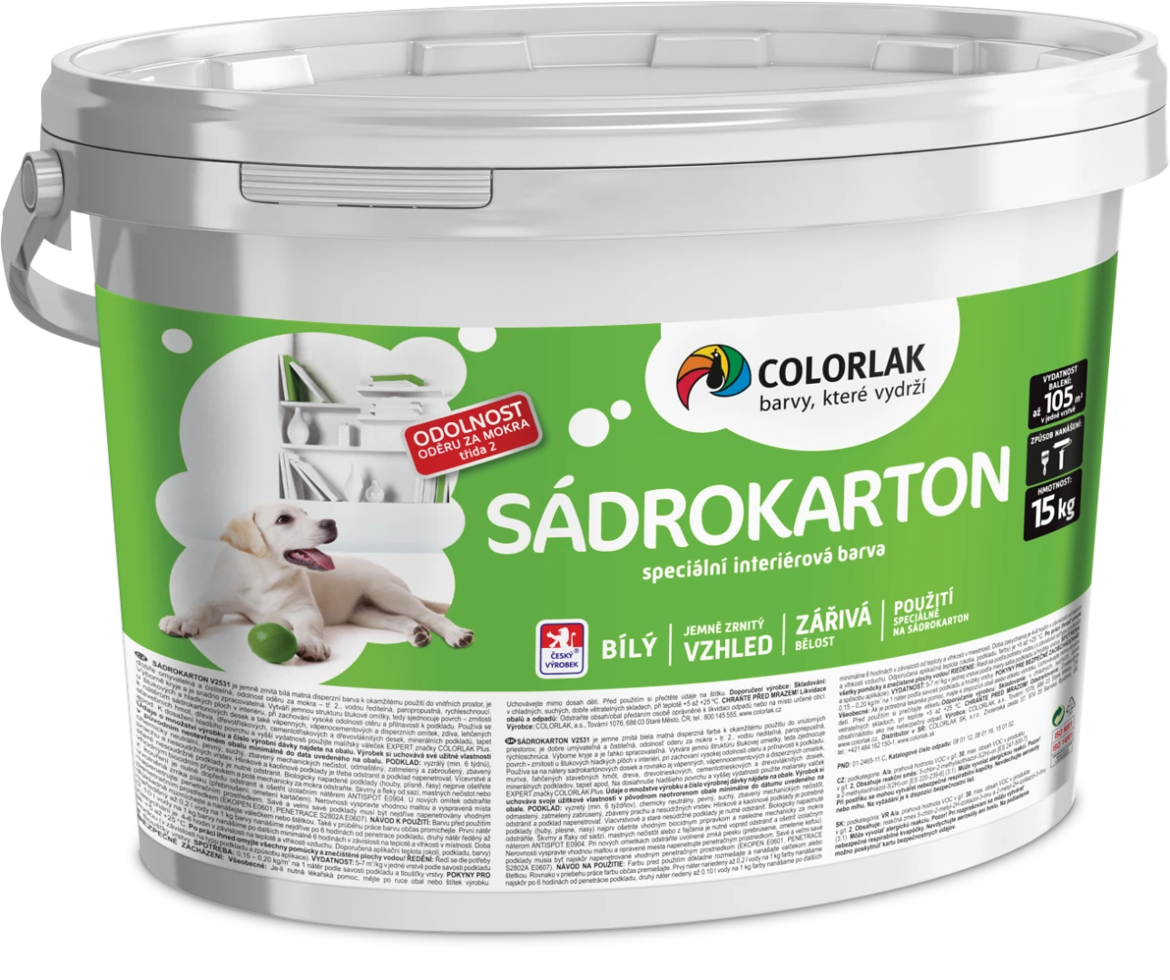 V2531 SÁDROKARTON zrnitá maliarska farba