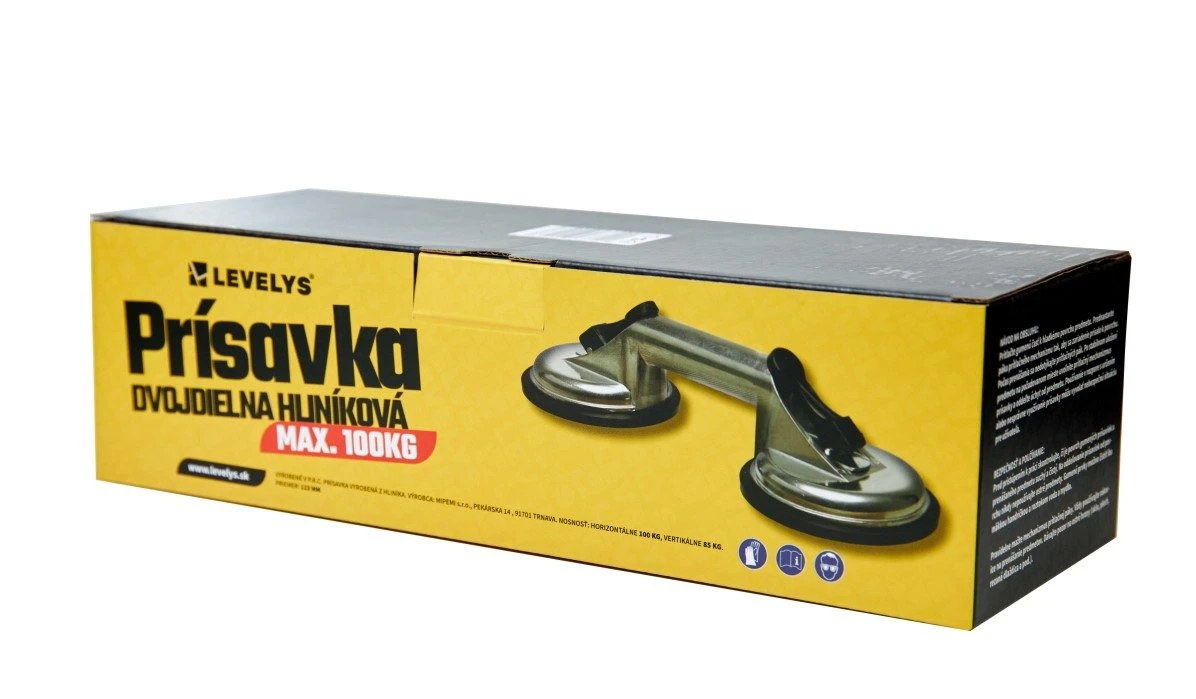 LEVELYS Prísavka dvojdielna hliníková max. 100kg