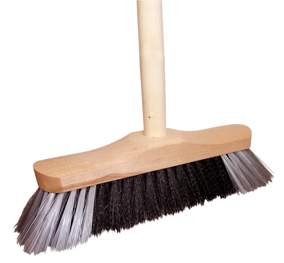 Zmeták drevený nelakovaný + násada120cm