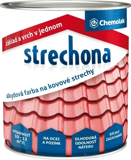 Univerzálne farby na plechovú strechu 2v1
