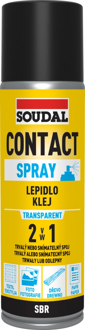 Soudal Contact Spray Lepidlo 2v1