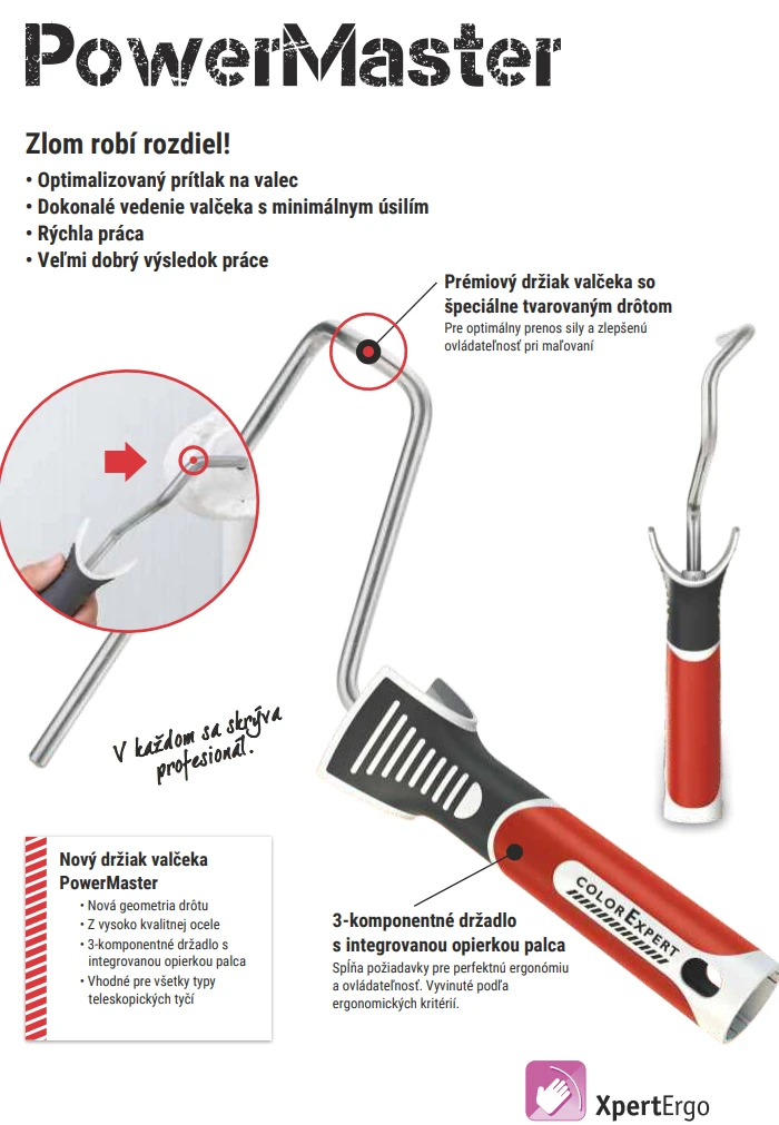 Držiak valčeka PowerMaster 25cm