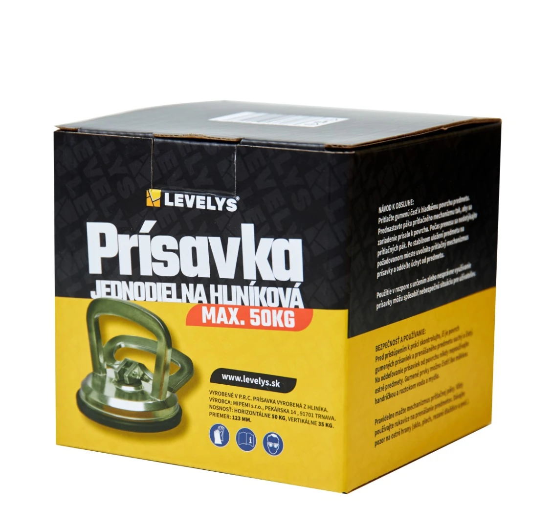 LEVELYS Prísavka jednodielna hliníková max. 50kg