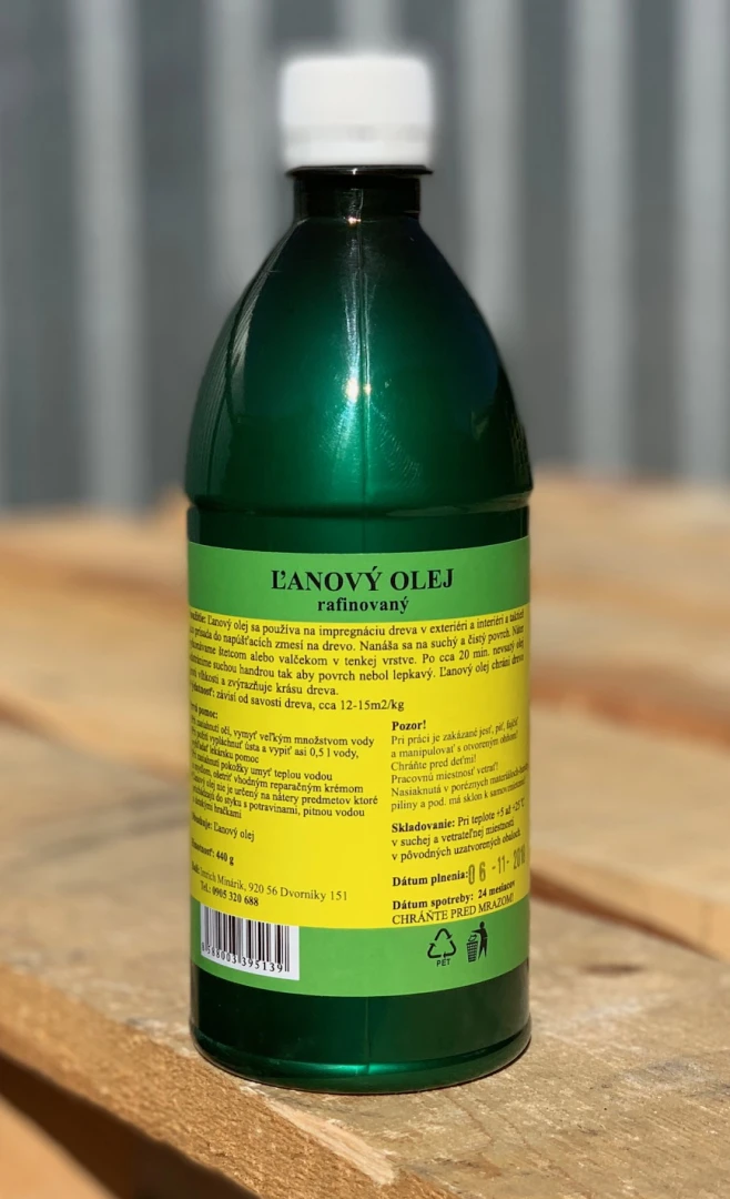 Ľanový olej na drevo