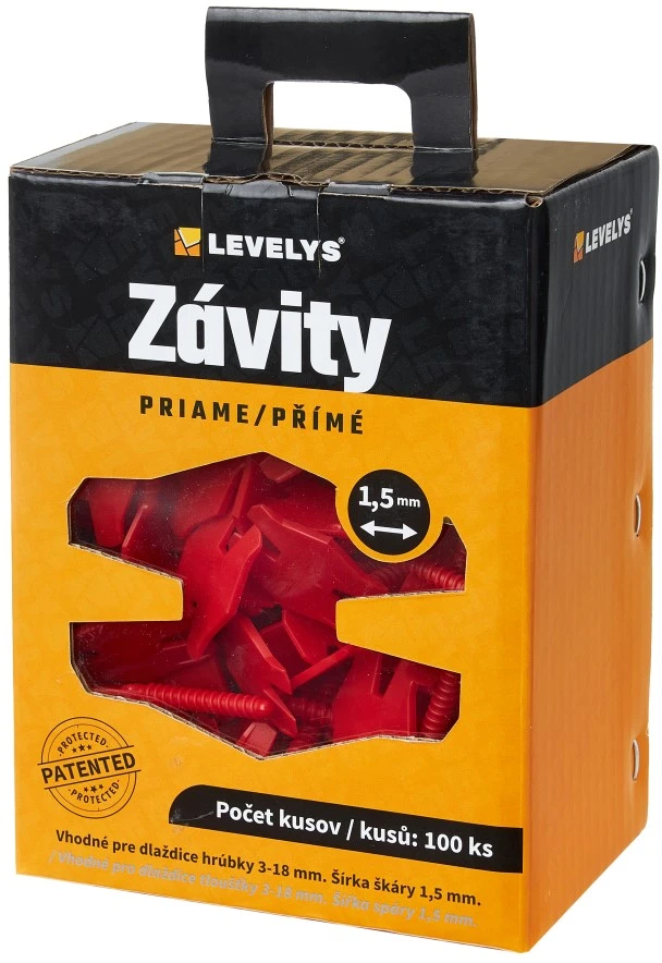 LEVELYS závity 1,5mm priame 100ks
