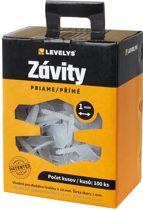 LEVELYS závity 1mm priame 100ks