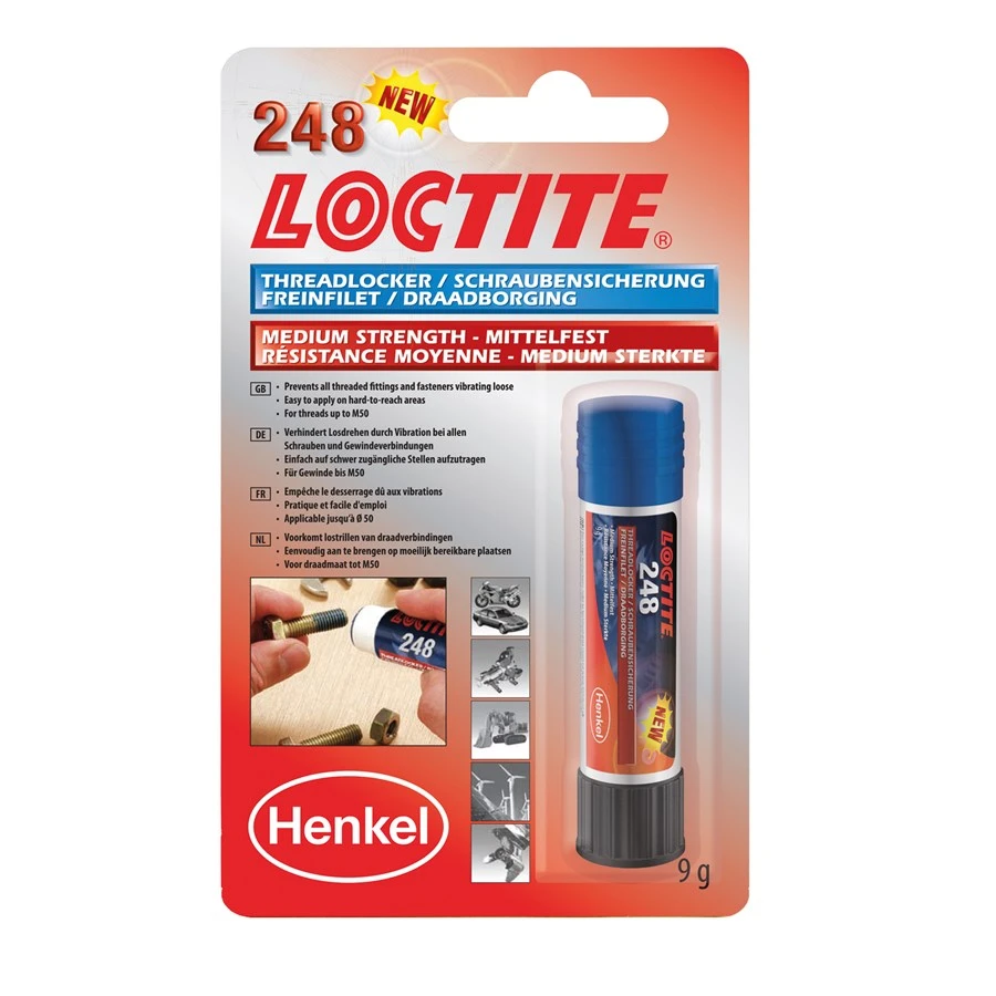 Loctite 248 lepidlo na zaisťovanie závitov 9g