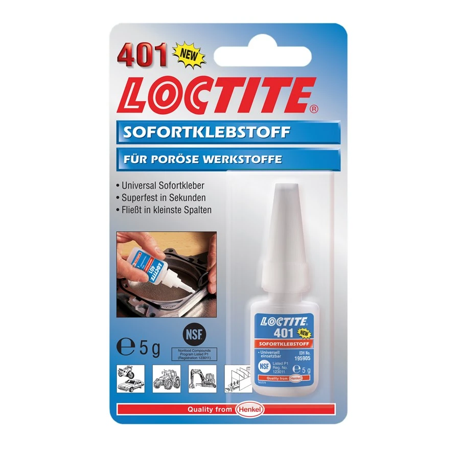 Loctite 401 univerzálne sekundové lepidlo