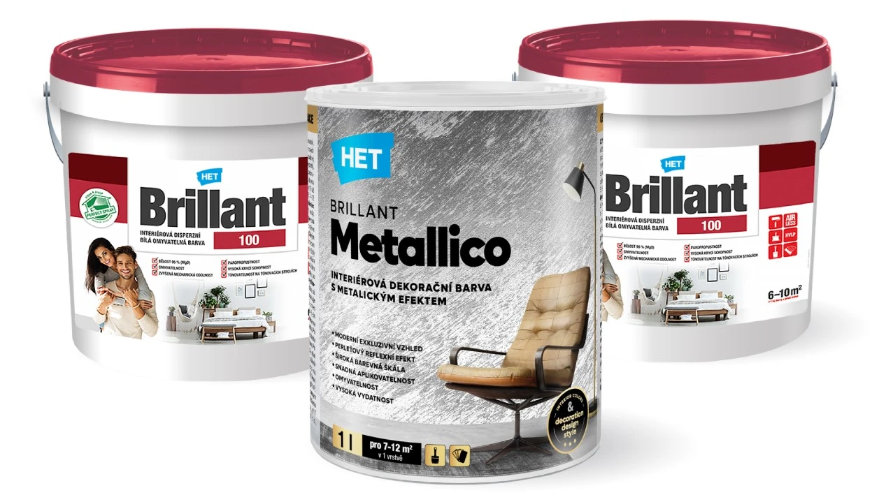 HET Metallico sada - dekoračný náter