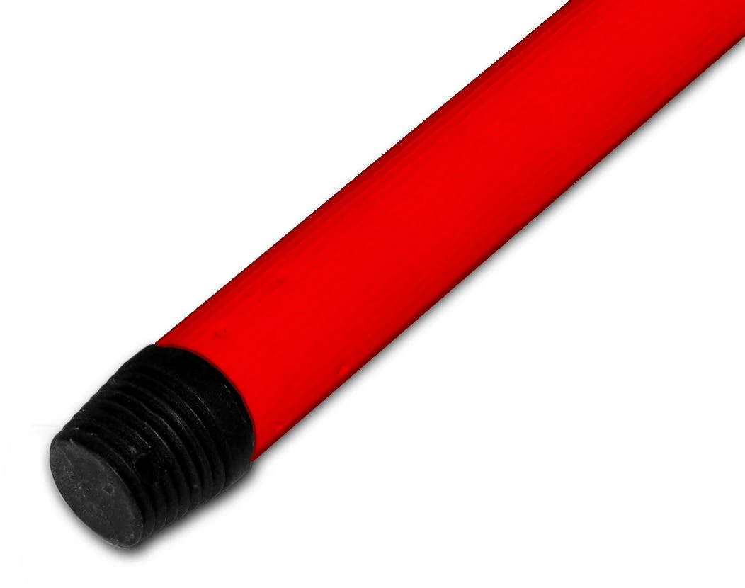 Rúčka na metlu-červená, riedky závit T