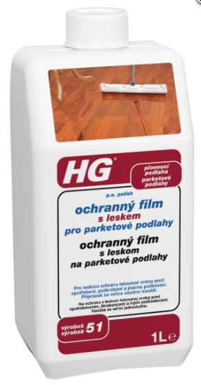 HG200 ochranný film na lakované parkety s leskom