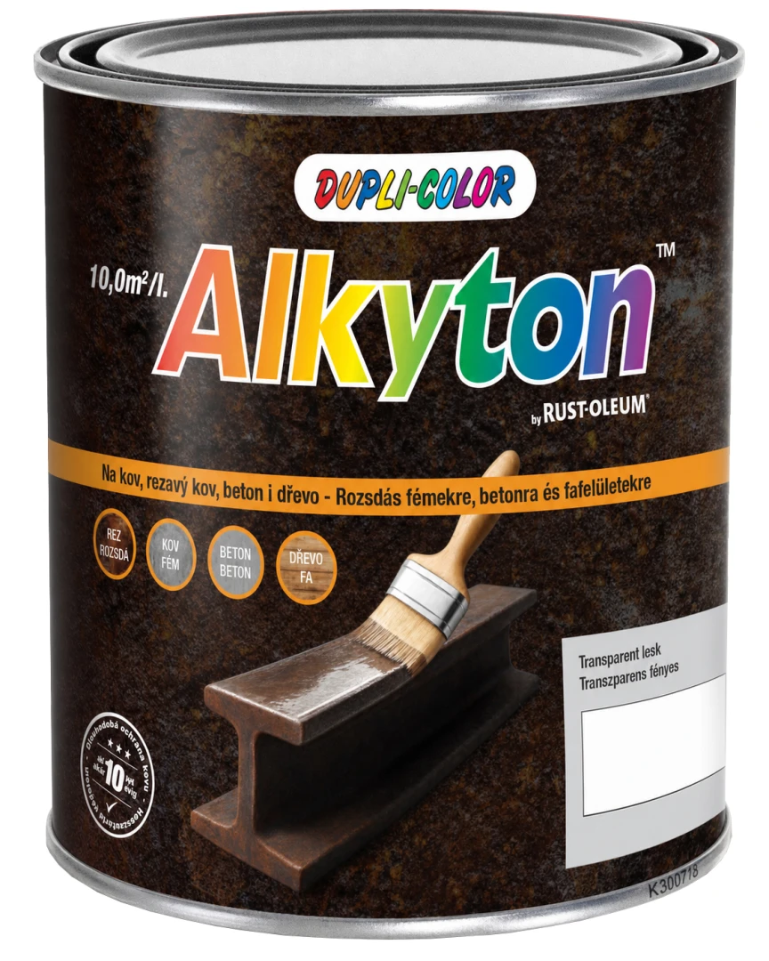 Alkyton Transparent 2v1 - lesklý lak