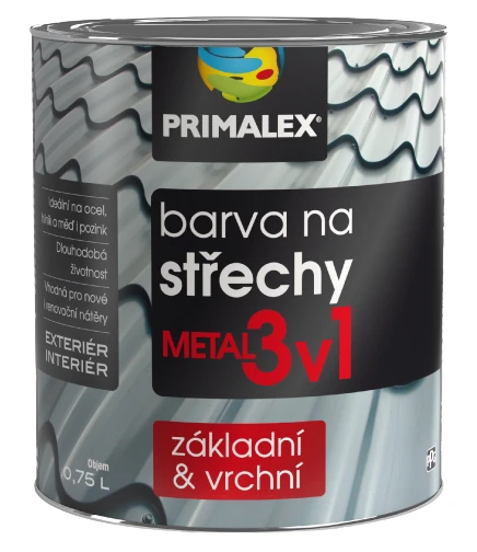 Primalex Metal 3v1 farba na strechy