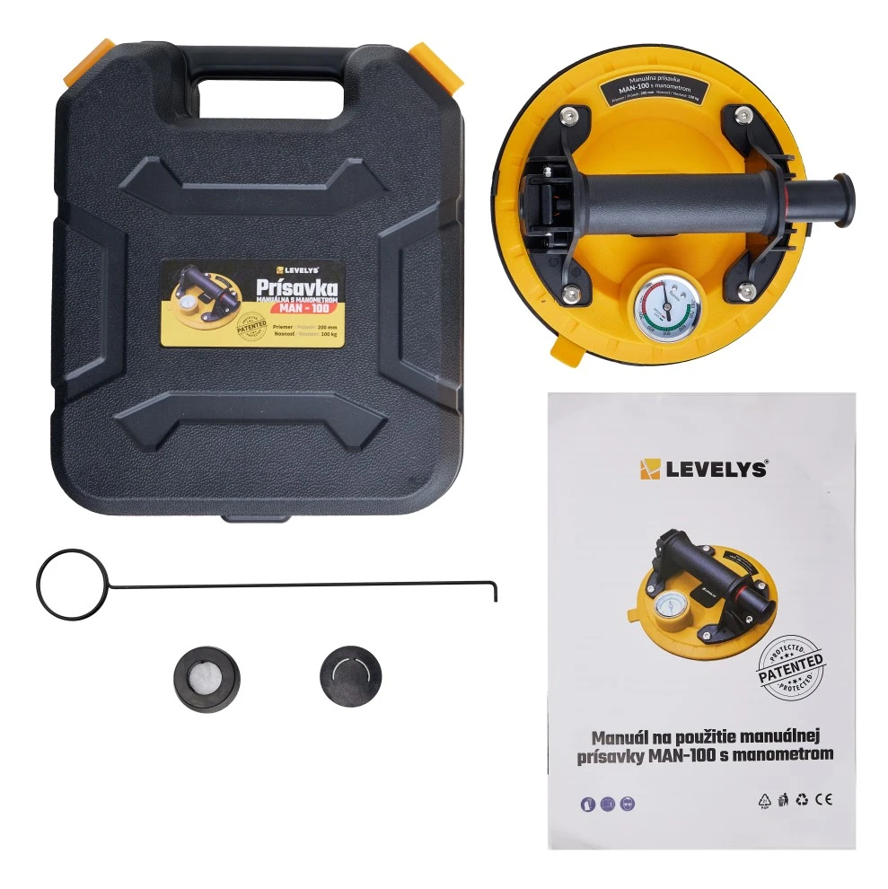 LEVELYS MAN-100 prísavka s manometrom
