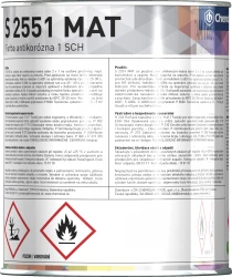 S 2551 MAT syntetická antikorózna farba 2v1