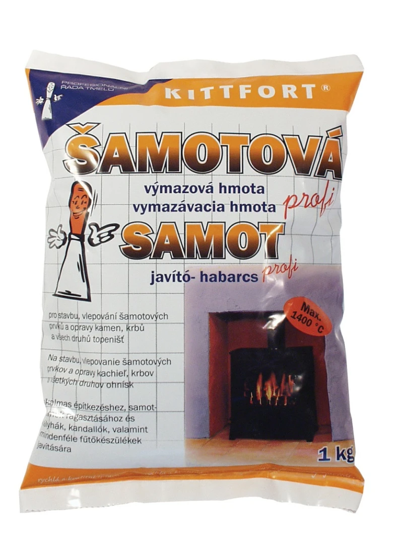 Šamotová výmazová hmota