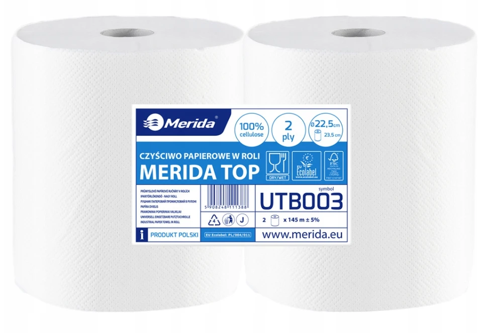 Papierová utierka Merida Top UTB003 2 x 145 m