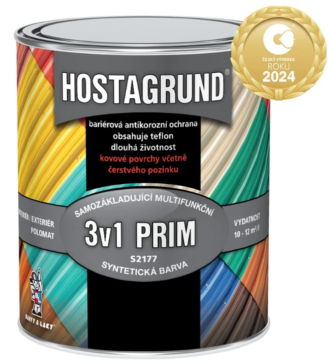 HOSTAGRUND 3v1 Prim základná aj vrchná farba na kov S2177