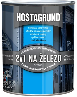 HOSTAGRUND 2v1 základná aj vrchná farba na železo S2160