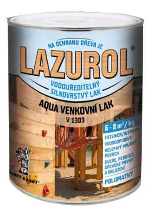 Lazurol Aqua lak V1303 vonkajší lak na drevo