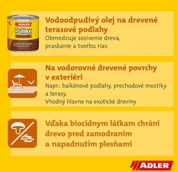 Adler Pullex Bodenöl terasový olej