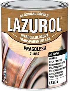Lazurol Pragolesk C1037 nitrocelulózový lak na drevo