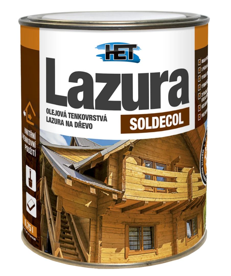 HET Soldecol olejová lazúra