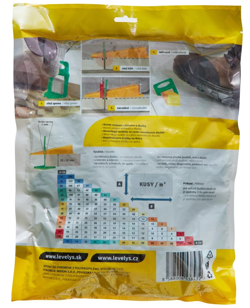 LEVELYS Spony 1mm  XXL